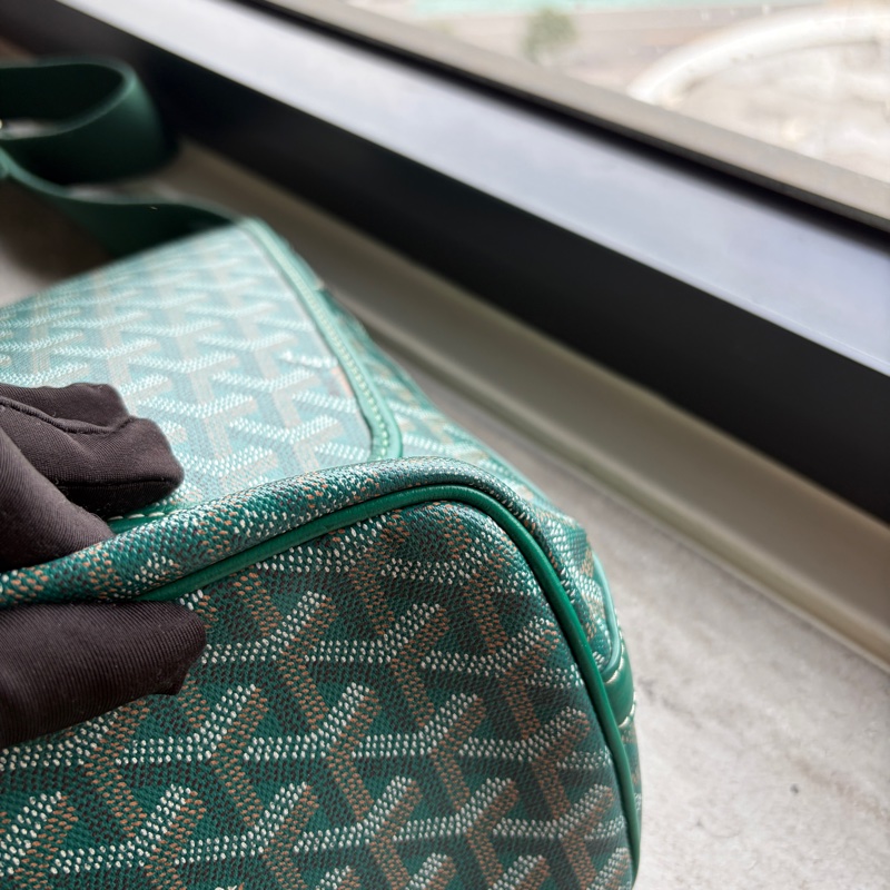 Goyard綠色郵差包-7