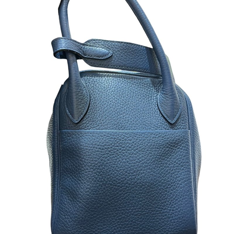 【美收精品】HERMES LINDY 30寶藍色A刻印  4-866-3