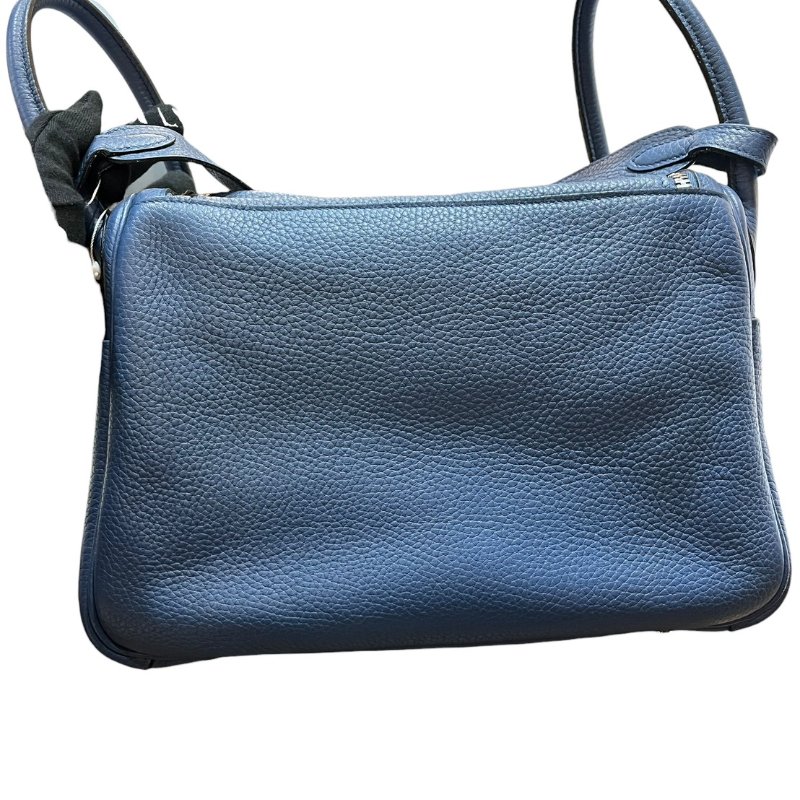 【美收精品】HERMES LINDY 30寶藍色A刻印  4-866-4