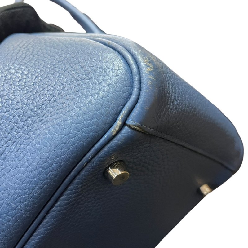 【美收精品】HERMES LINDY 30寶藍色A刻印  4-866-8