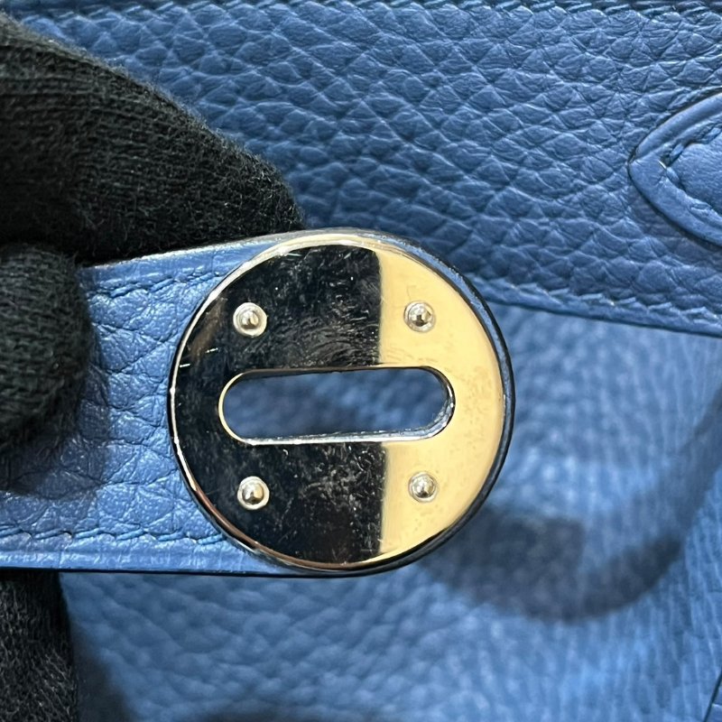【美收精品】HERMES LINDY 30寶藍色A刻印  4-866-10