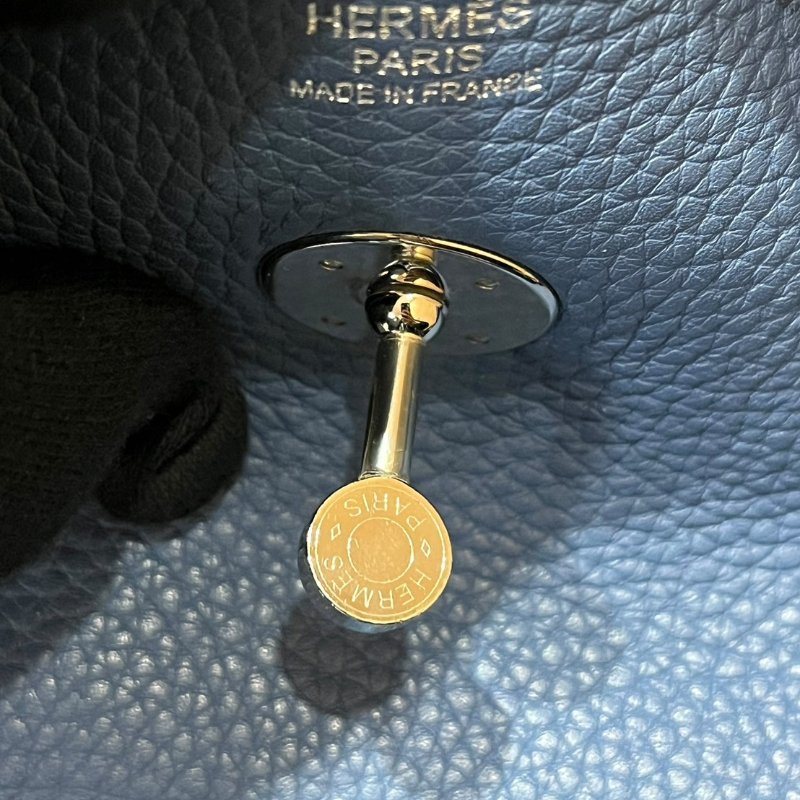 【美收精品】HERMES LINDY 30寶藍色A刻印  4-866-12