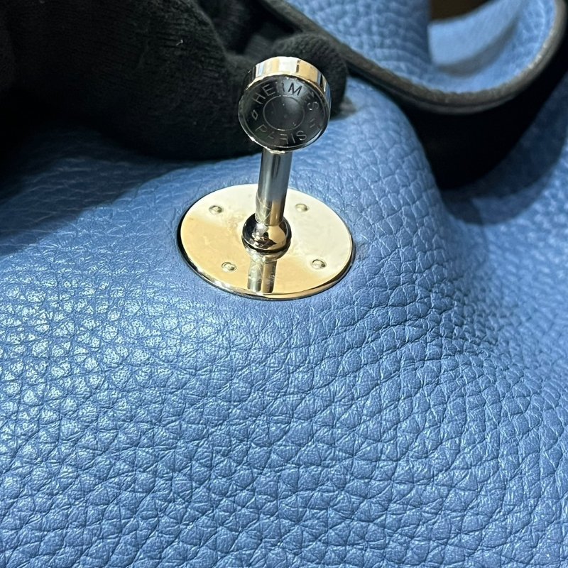 【美收精品】HERMES LINDY 30寶藍色A刻印  4-866-13