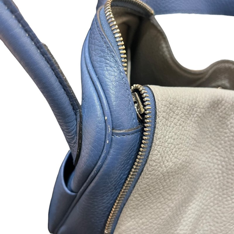 【美收精品】HERMES LINDY 30寶藍色A刻印  4-866-21