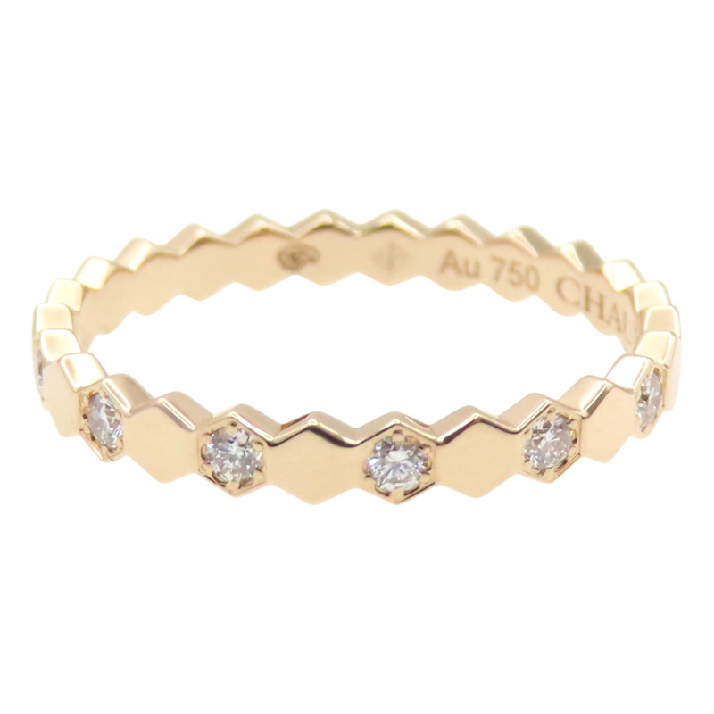 18K玫瑰金 鑽石 Bee de Chaumet 戒指 50【Chaumet 尚美巴黎】 081933‐050-4