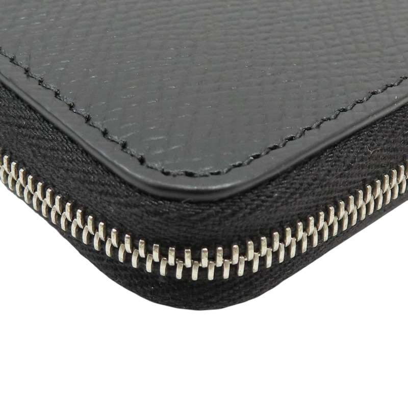 黑色 粒面牛皮 Zipped Bi-Fold 拉鍊短夾【CELINE 賽琳】 10J613BEN.38SI-12