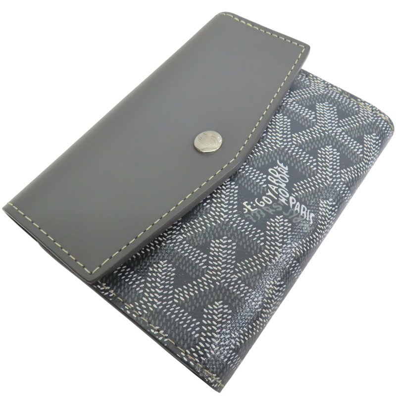灰色 Goyardine帆布 Saint Gabriel 三折 扣式 短夾【GOYARD 高雅德】-2