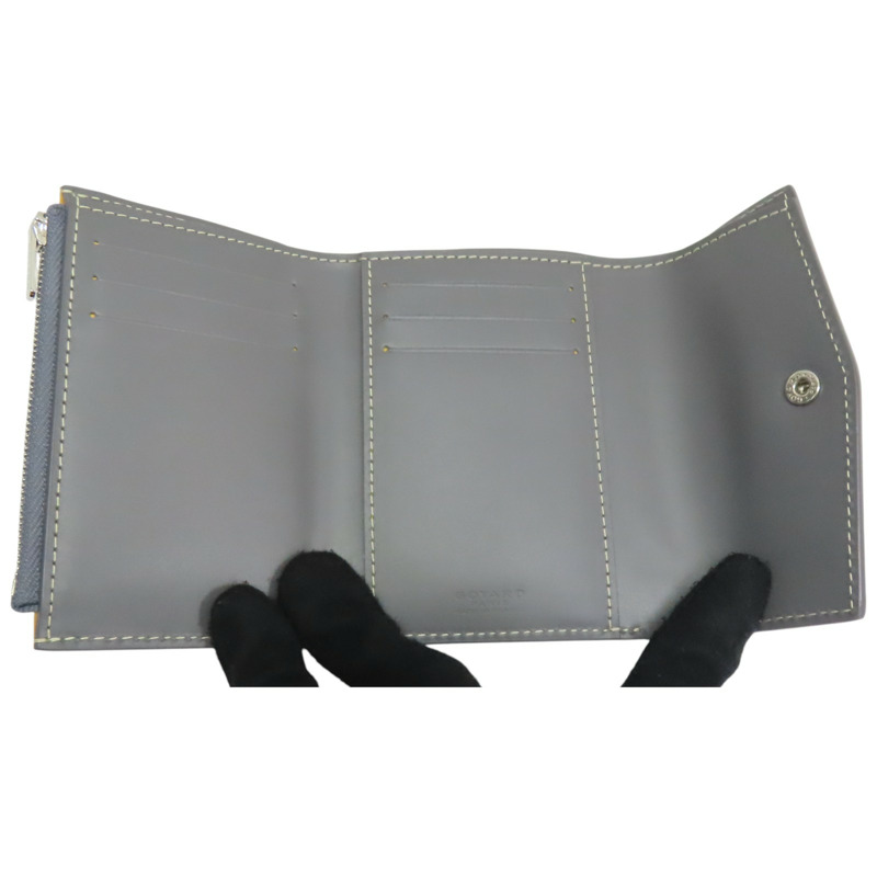 灰色 Goyardine帆布 Saint Gabriel 三折 扣式 短夾【GOYARD 高雅德】-4