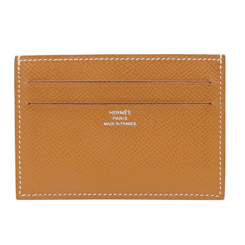 金棕色 Epsom牛皮 Citizen Twill Compact 名片夾 C刻【HERMES 愛馬仕】