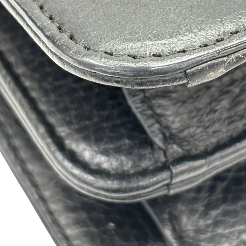 黑色 牛皮 Interlocking G 肩背包【GUCCI 古馳】 510304-10