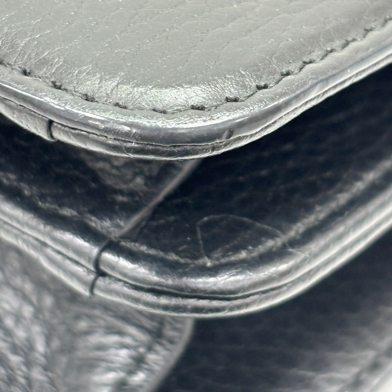 黑色 牛皮 Interlocking G 肩背包【GUCCI 古馳】 510304-11