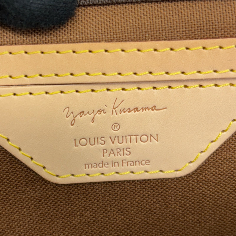 草間彌生聯名 棕色 原花帆布 Speedy 30 波士頓包【LOUIS VUITTON LV 路易威登】 M40690-6