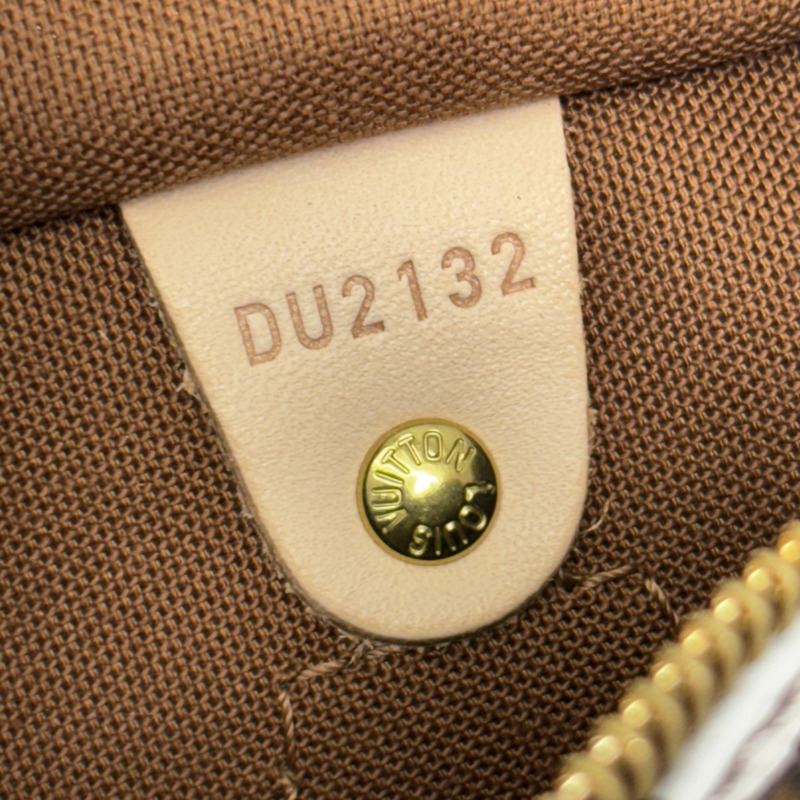 草間彌生聯名 棕色 原花帆布 Speedy 30 波士頓包【LOUIS VUITTON LV 路易威登】 M40690-7