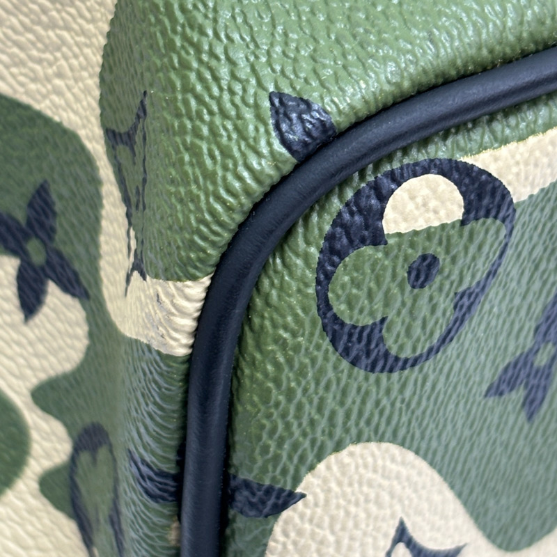 迷彩綠色 村上隆聯名系列 Speedy 35 波士頓包【LOUIS VUITTON LV 路易威登】 M95773-11