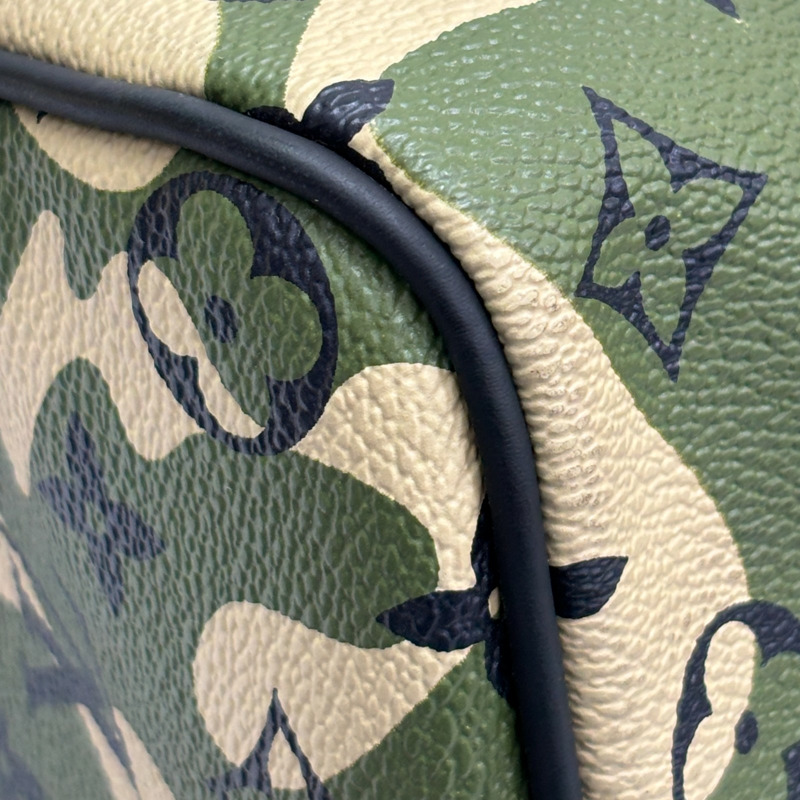 迷彩綠色 村上隆聯名系列 Speedy 35 波士頓包【LOUIS VUITTON LV 路易威登】 M95773-14