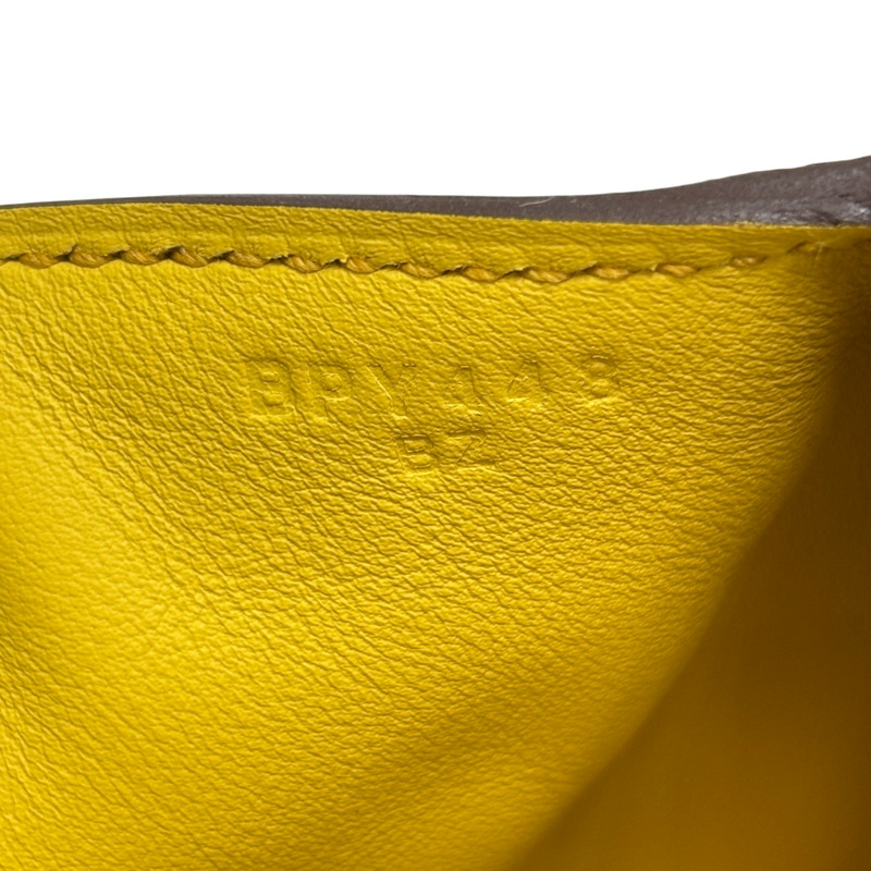 陽光金 Taurillon 牛皮 Mini Lindy 20 肩背包 B刻 銀扣【HERMES 愛馬仕】-7