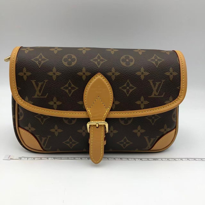 路易威登 99新Lv 法棍老花單肩包芯片款-0