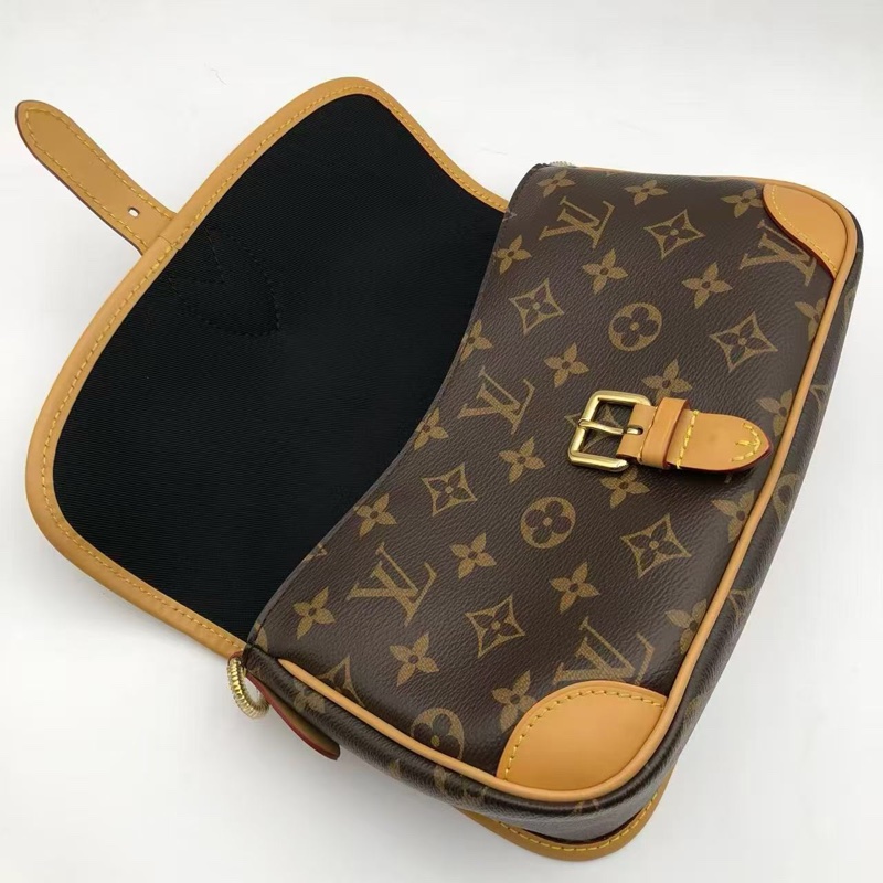 路易威登 99新Lv 法棍老花單肩包芯片款-5