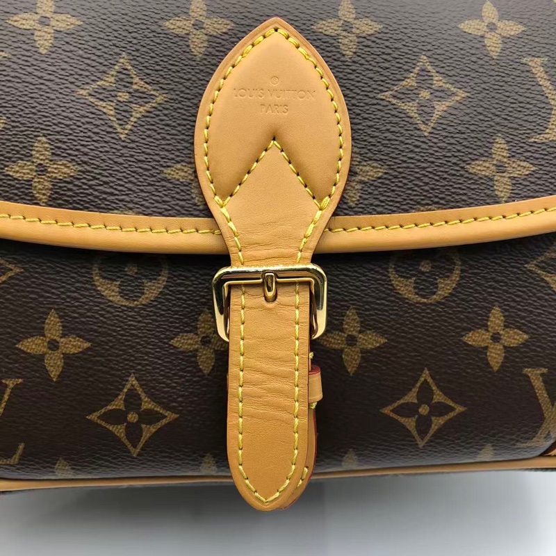 路易威登 99新Lv 法棍老花單肩包芯片款-11