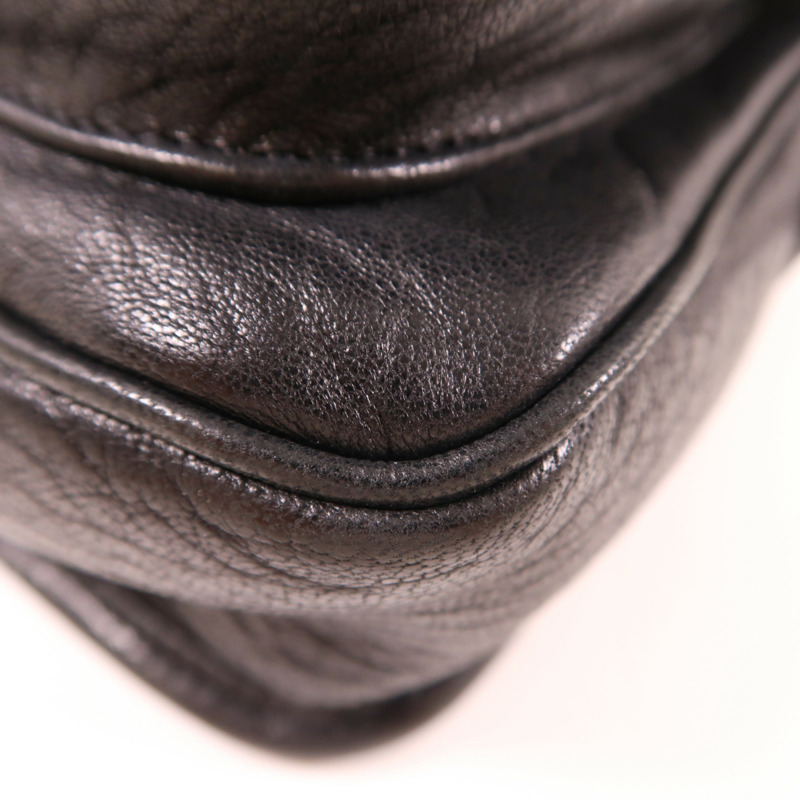 SAINT LAURENT 【激減優惠】羊皮皮革Niki Messenger Bag銀扣肩背袋-5