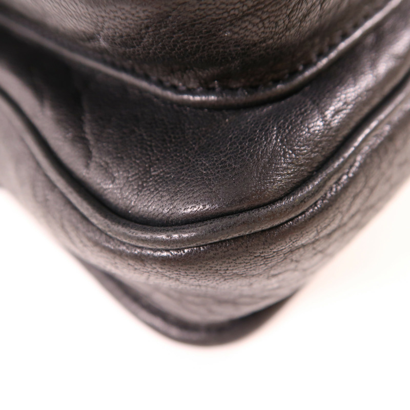 SAINT LAURENT 【激減優惠】羊皮皮革Niki Messenger Bag銀扣肩背袋-6