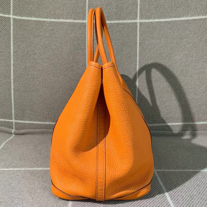 二手Hermes愛馬仕garden party36經典橙色，p刻-3