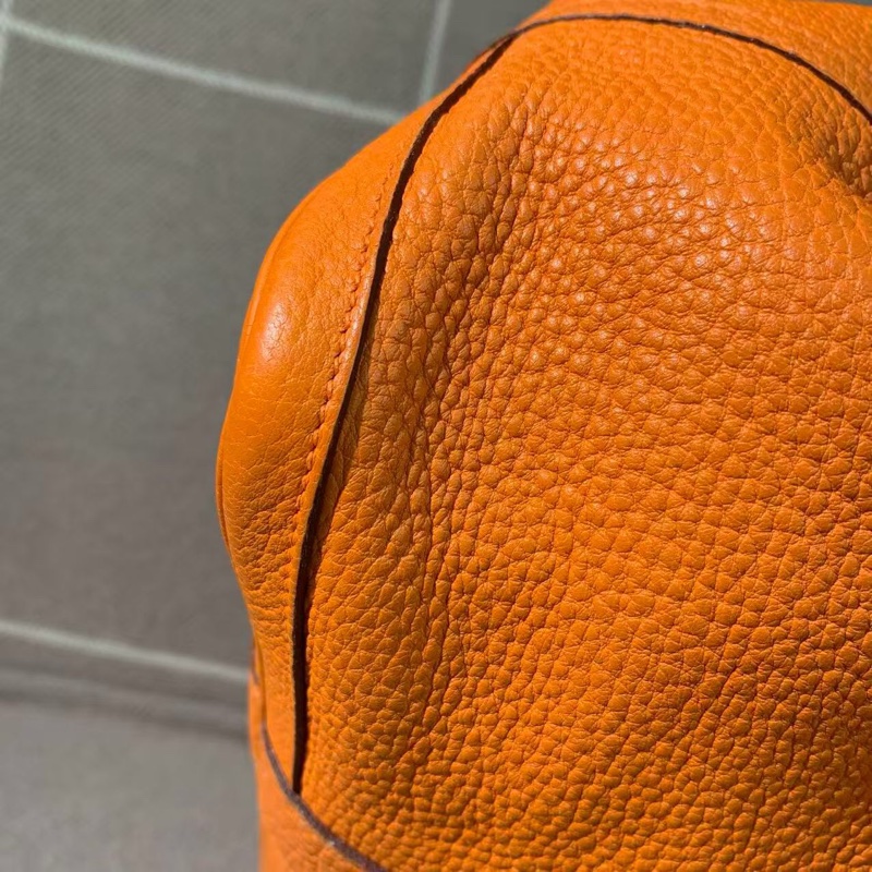 二手Hermes愛馬仕garden party36經典橙色，p刻-9