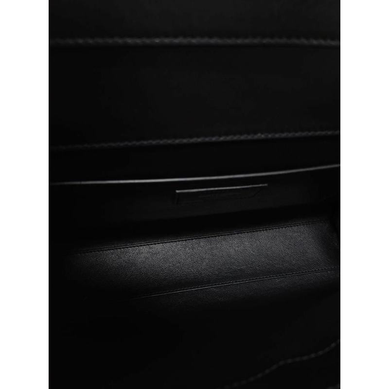 【包稅】SAINT LAURENT 黑色金色曼哈頓中號 Inbox 單肩包-4