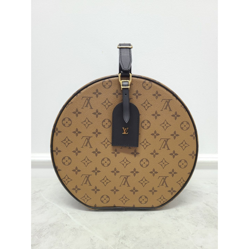 【包稅】LOUIS VUITTON Monogram Reverse Canvas Hatbox 30 手提袋-0