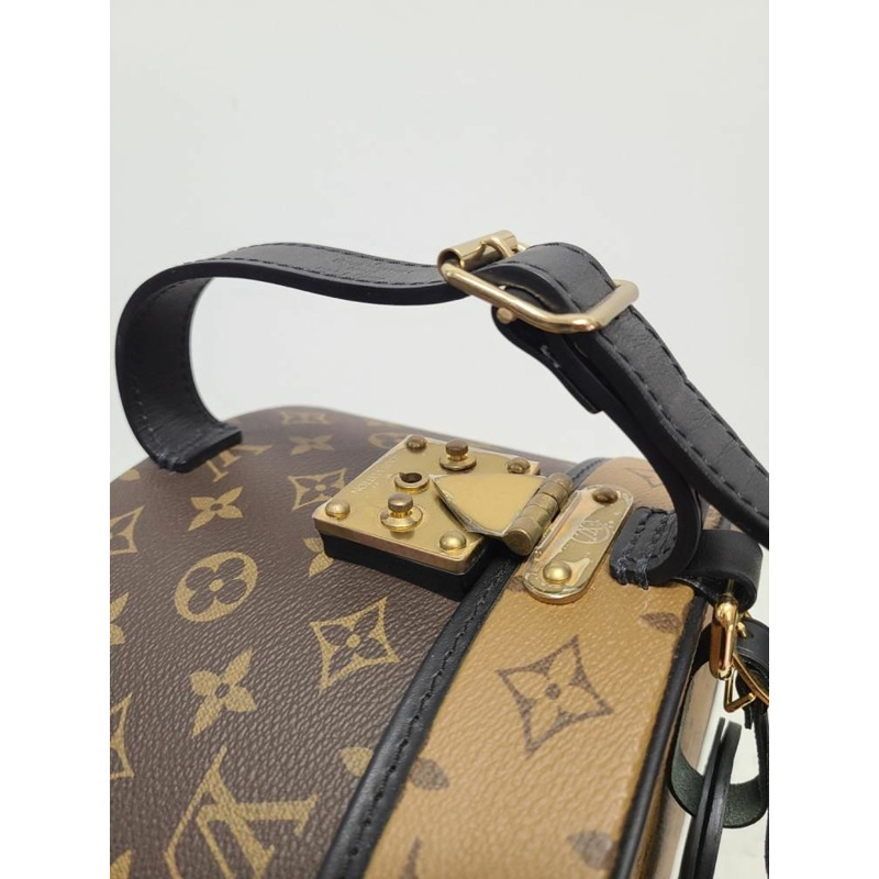 【包稅】LOUIS VUITTON Monogram Reverse Canvas Hatbox 30 手提袋-3