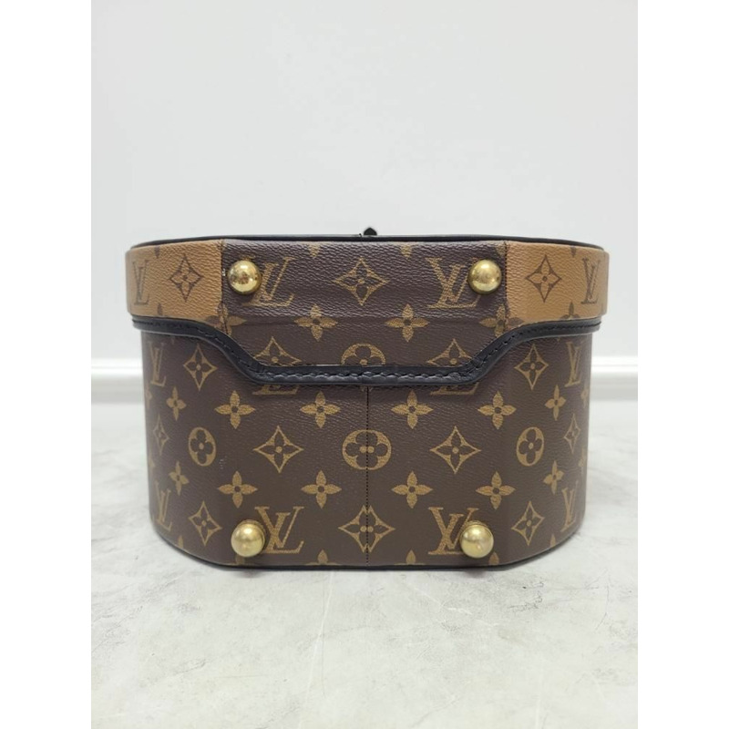 【包稅】LOUIS VUITTON Monogram Reverse Canvas Hatbox 30 手提袋-6
