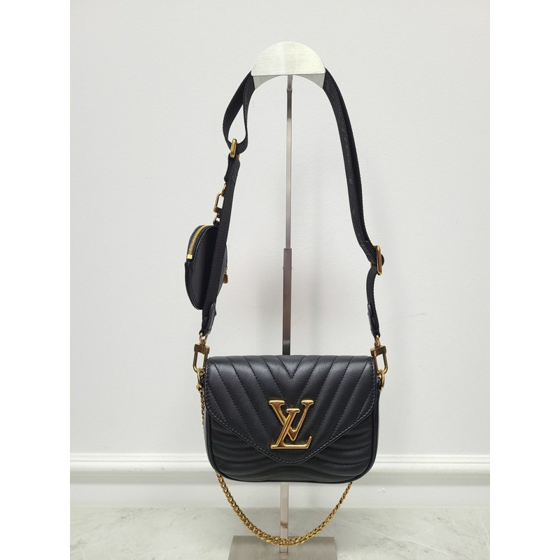 【包稅】LOUIS VUITTON 黑色新浪多功能斜挎包-0