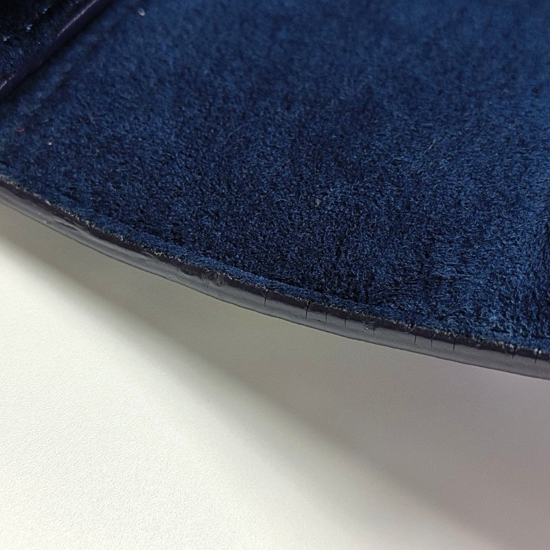 LOUIS VUITTON TWIST中號深藍色EPI牛皮水波紋斜挎包單肩包銀色五金可拆卸肩帶-9