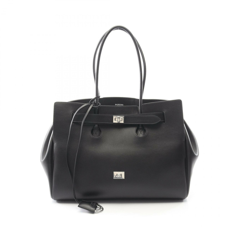 BALENCIAGA Bel Air Luea 手提包 8054812ABAW1000 皮革 黑色 二手 女式-0