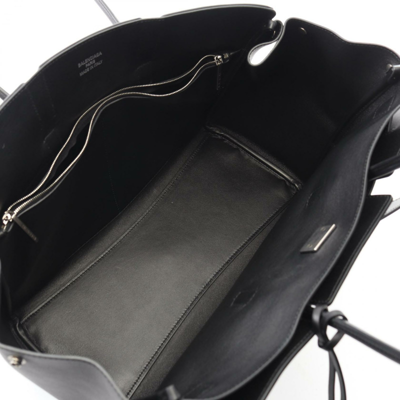 BALENCIAGA Bel Air Luea 手提包 8054812ABAW1000 皮革 黑色 二手 女式-2