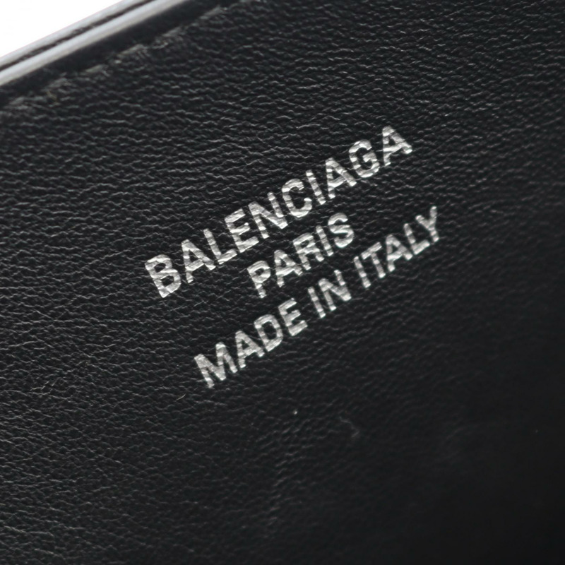 BALENCIAGA Bel Air Luea 手提包 8054812ABAW1000 皮革 黑色 二手 女式-3