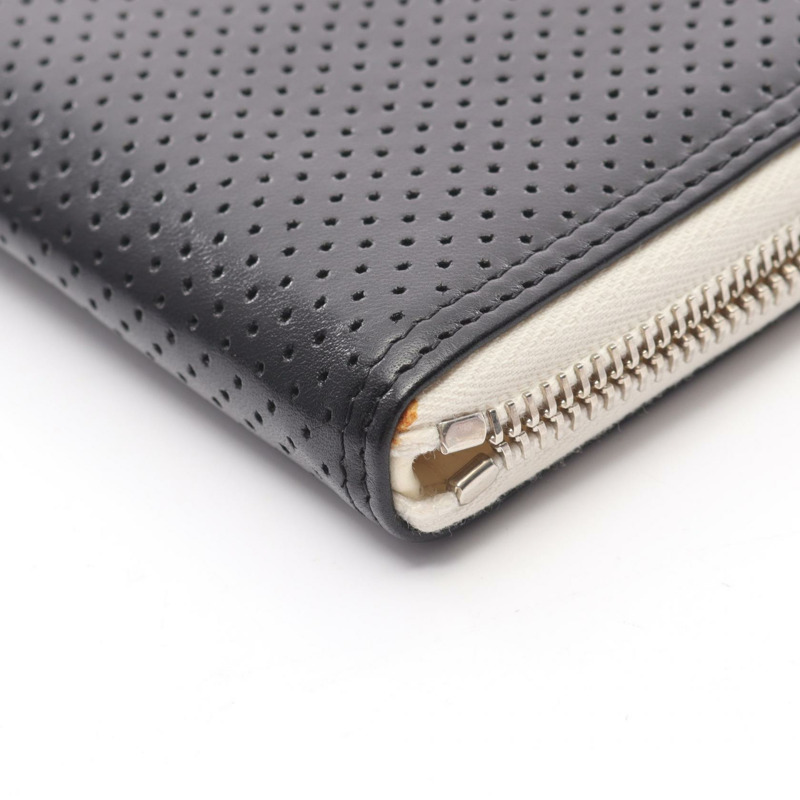 香奈兒 (CHANEL) COCO 標誌長錢包，黑色/白色，二手，女士，雙C標誌-8