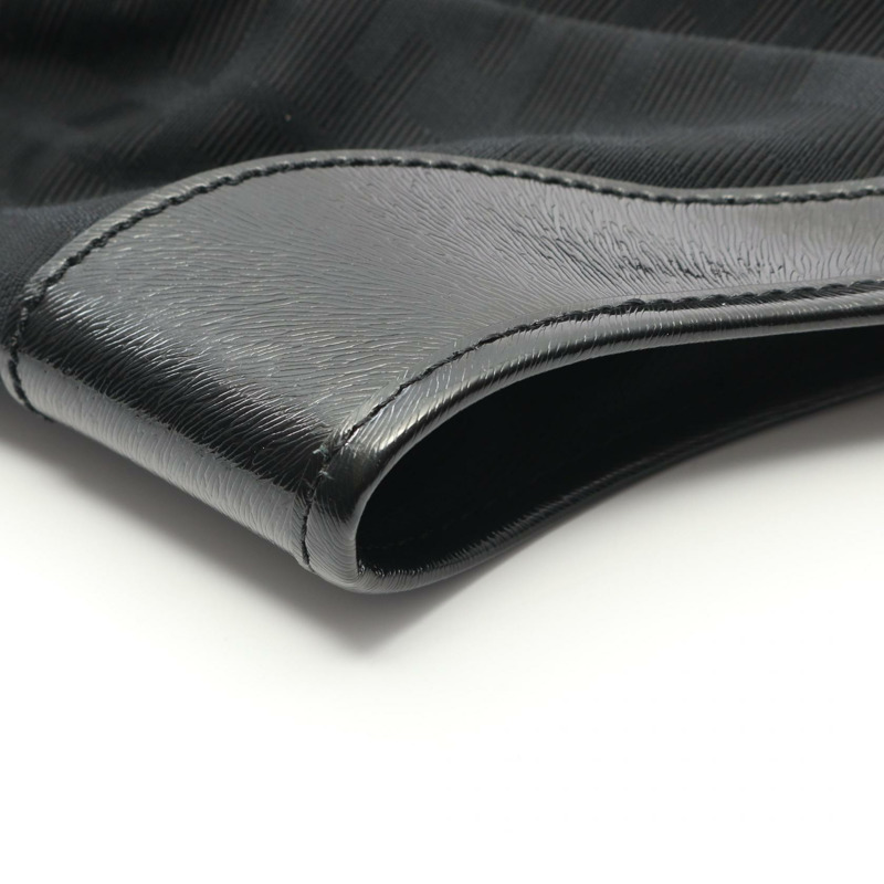 FENDI Zucca 手提單肩包，帆布皮革材質，黑色，二手女款-6