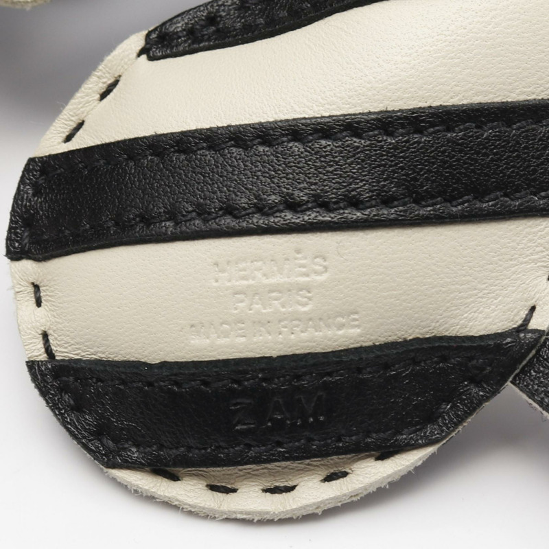 愛馬仕 Geegee Savannah 斑馬紋包飾，Agneau milo 皮革，黑色、白色、粉紅色-2