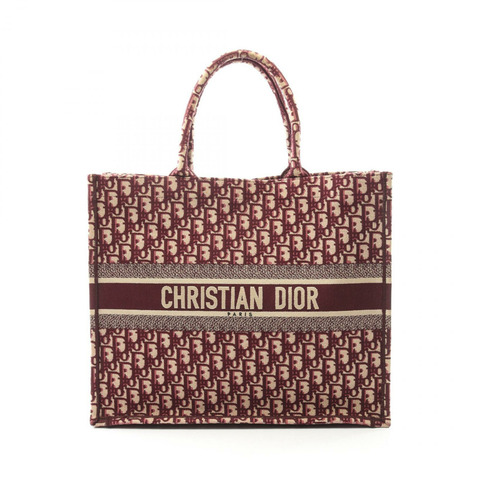 Christian Dior BOOK TOTE 大斜挎手提包 M1286ZRIW-M974 帆布 波爾多紅