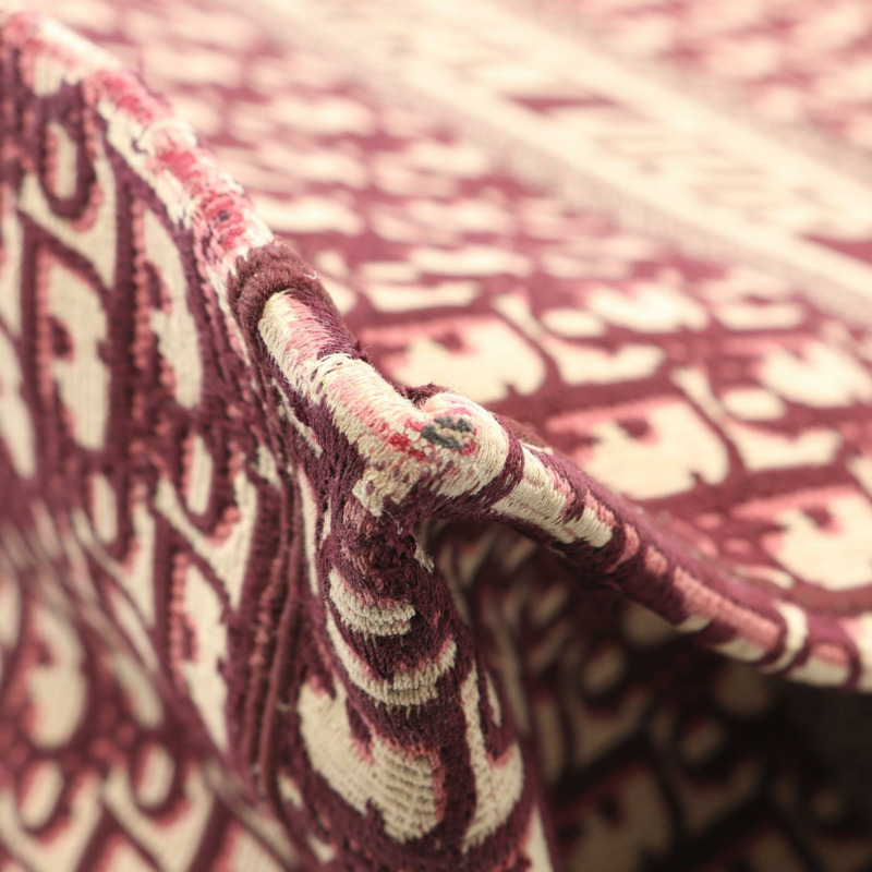 Christian Dior BOOK TOTE 大斜挎手提包 M1286ZRIW-M974 帆布 波爾多紅-5