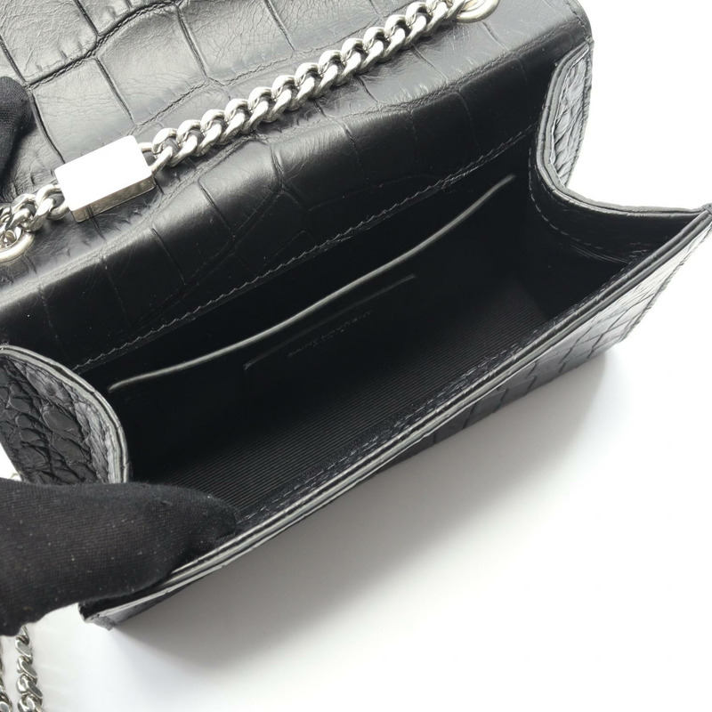 SAINT LAURENT PARIS Kate Monogram 肩背包 354120 黑色皮革 二手 女士-2