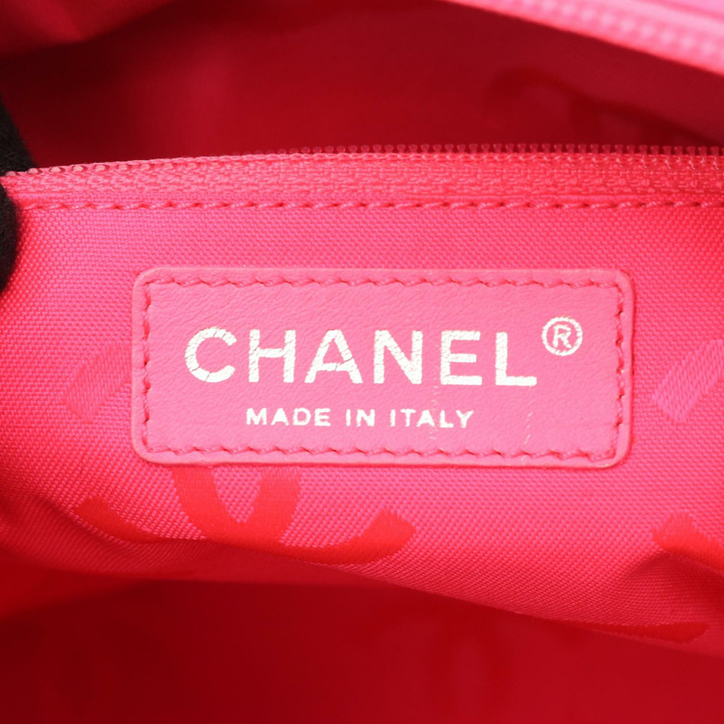 香奈兒 Cambon 系列大手提包，黑色皮革，二手女款，附五金配件-3