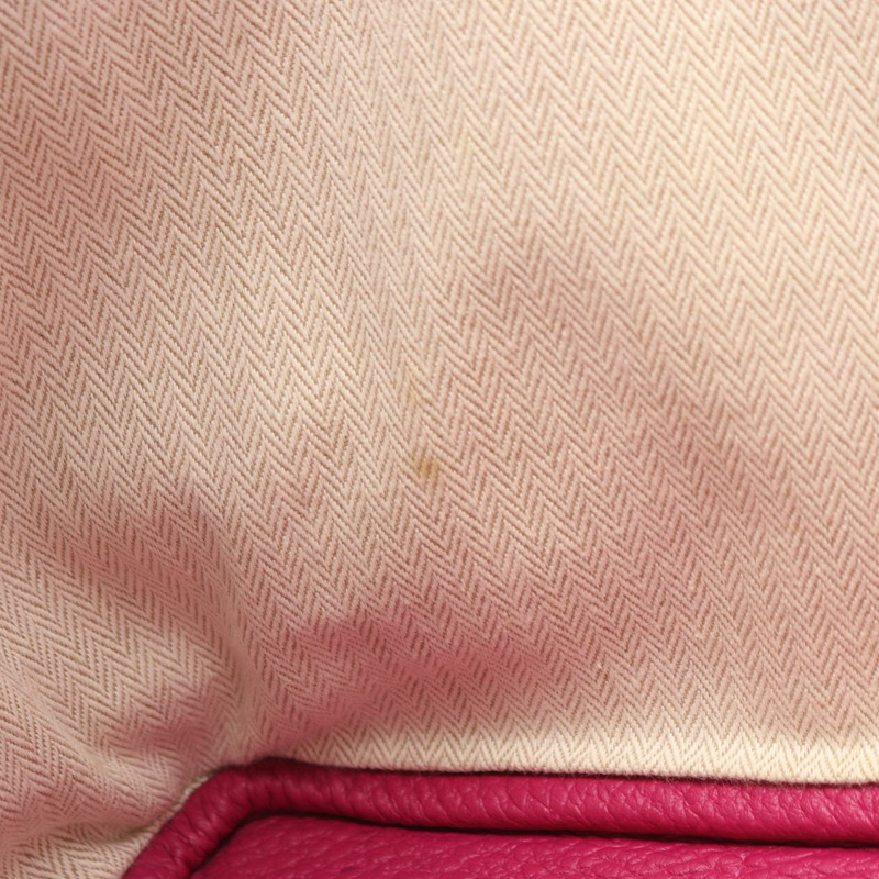 愛馬仕 Garden Party PM 手提包，鄉村皮革，玫瑰紫色，鉚釘-10