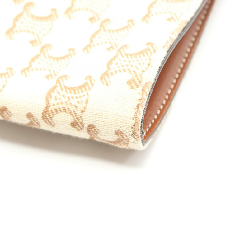 CELINE Museum 單背包 Triomphe 194542EY7 帆布皮革 米棕色 二手-5