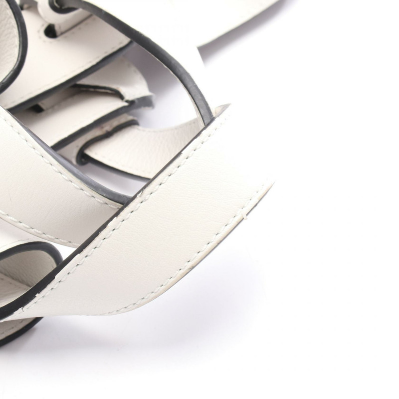 LOEWE Hammock 中型 2Way 單肩手提包 白色 皮革 二手 女款-5