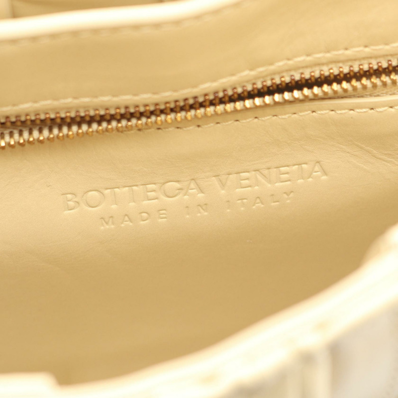 BOTTEGA VENETA Cassette 肩挎包 717089 皮革 米色 二手 女士-3