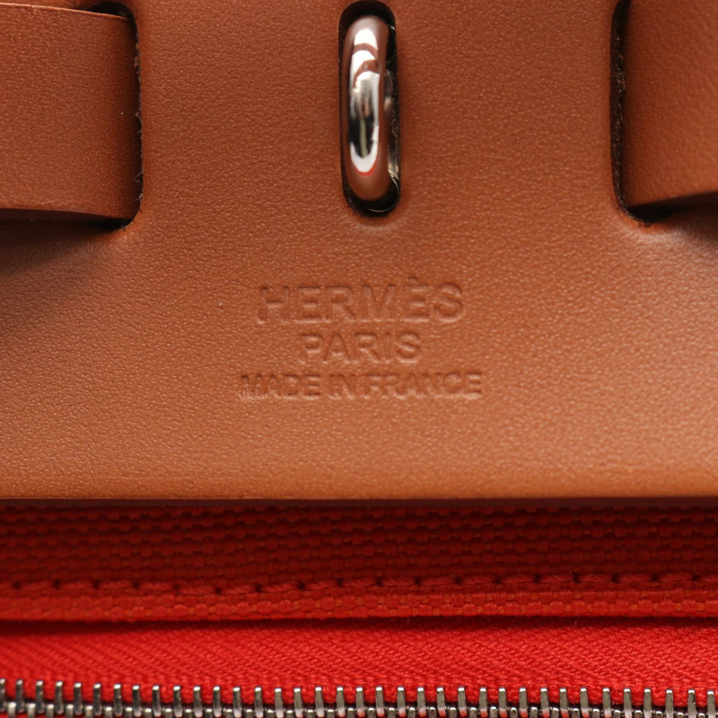 愛馬仕 Herbag Zip PM Retourne 單肩手提包 U 078971CK Toile Military hunter-3