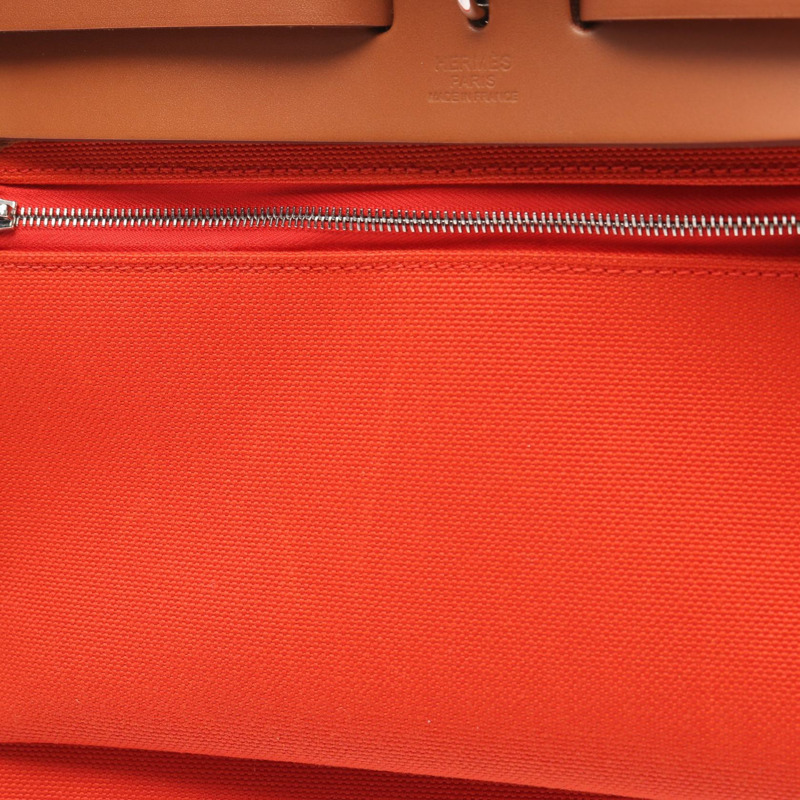 愛馬仕 Herbag Zip PM Retourne 單肩手提包 U 078971CK Toile Military hunter-5