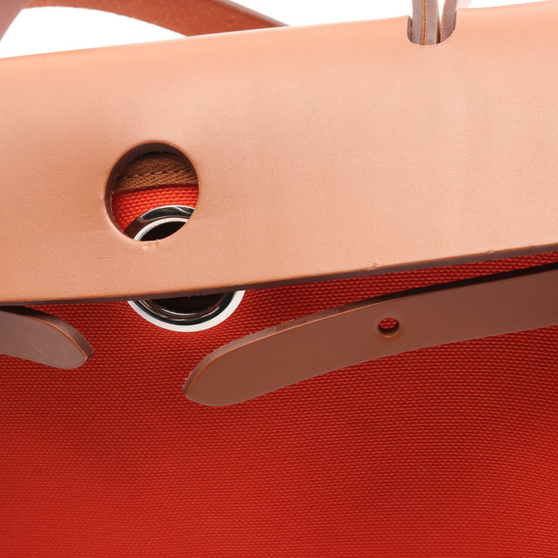 愛馬仕 Herbag Zip PM Retourne 單肩手提包 U 078971CK Toile Military hunter-8